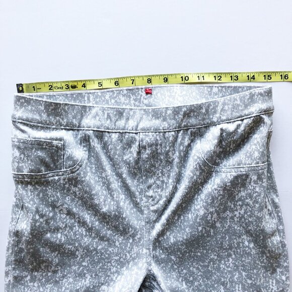SPANX Jean-Ish Ankle Leggings Speckled Grey Pull On Pants Jeans Womens Large - Picture 9 of 9